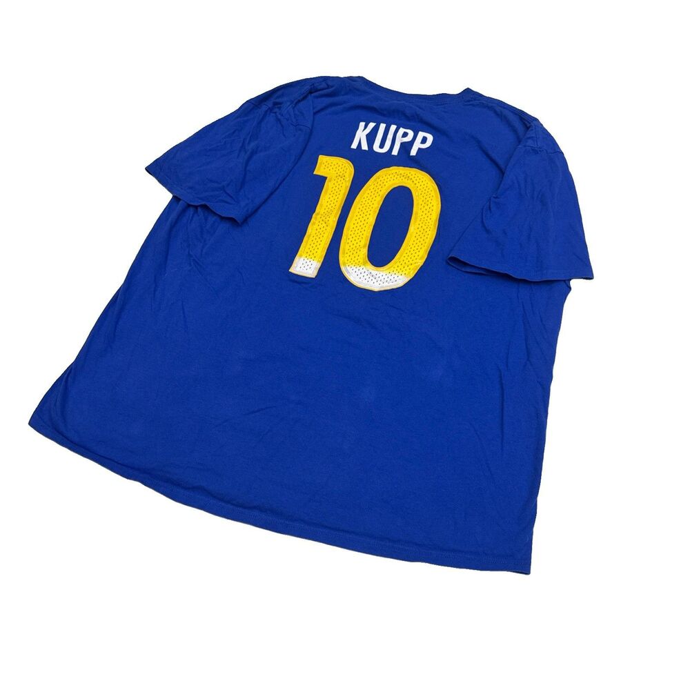 Cooper Kupp #10 Los Angeles Rams NFL Fanatics Blue T-Shirt Men's XXL